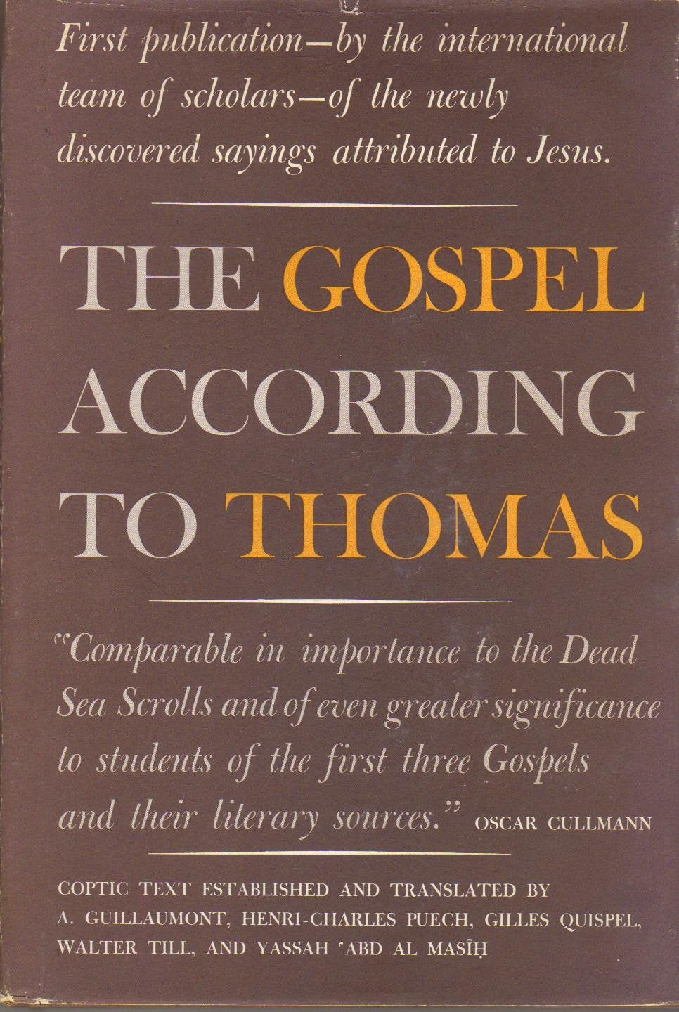 The Gospel According to Thomas,Used
