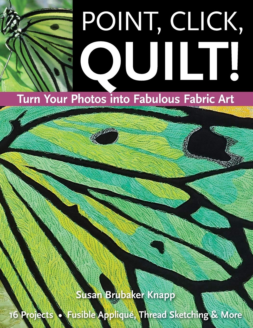 Point, Click, Quilt! Turn Your Photos into Fabulous Fabric Art: 16 Projects, Fusible Applique, Thread Sketching & More,Used