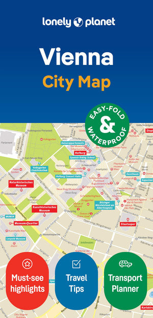 Lonely Planet Vienna City Map: Durable, Waterproof, EasyFold Planning Map with Attractions & Walking Tours