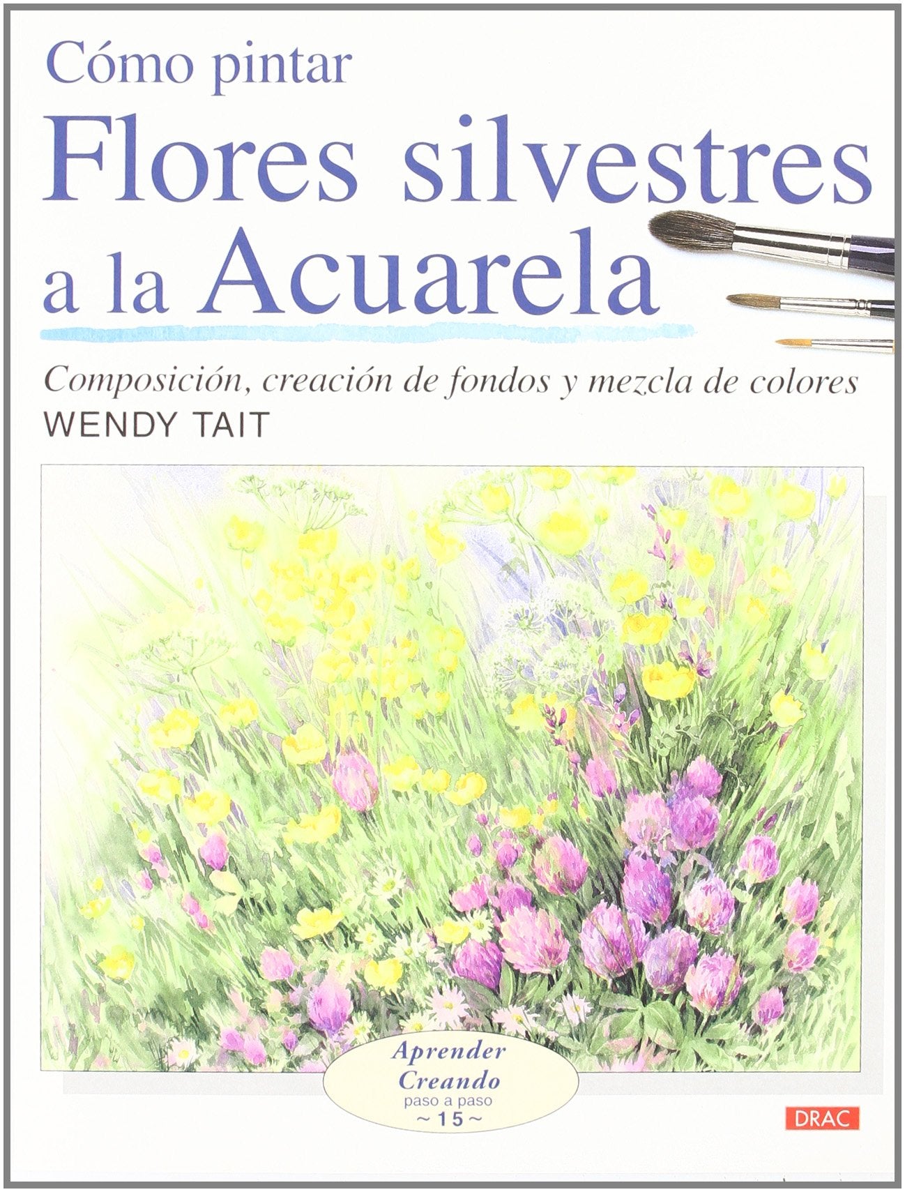 COMO PINTAR FLORES SILVESTRES A LA ACUARELA (Spanish Edition),Used