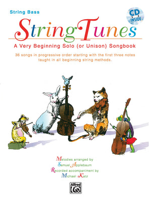 StringTunes  A Very Beginning Solo (or Unison) Songbook: Bass, Book & CD,Used