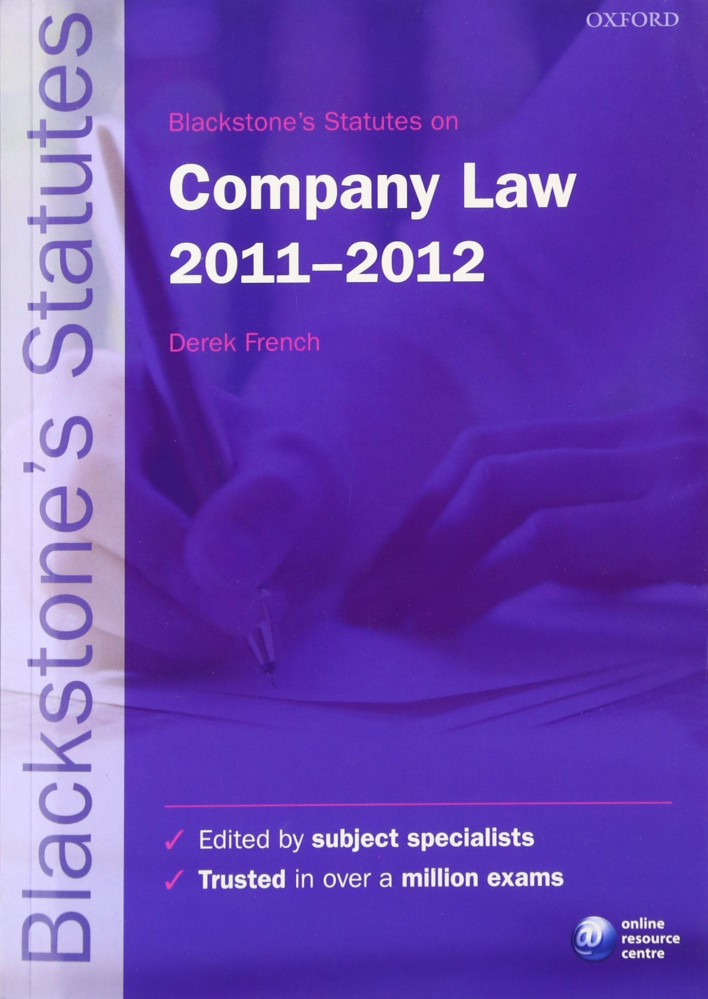 Blackstones Statutes on Company Law 20112012