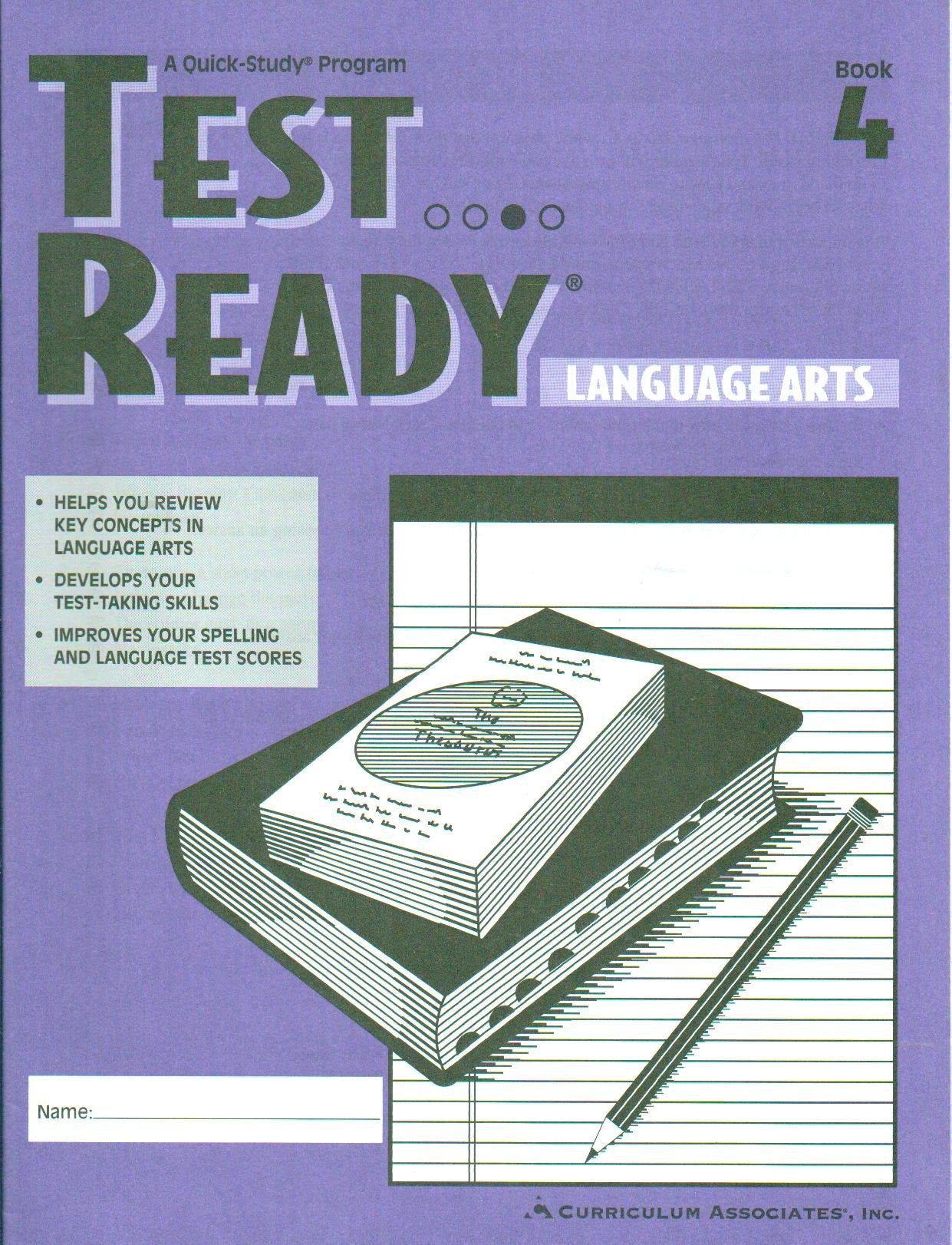 Test Ready  Language Arts  Book 4 (A Quick Study Program)-used