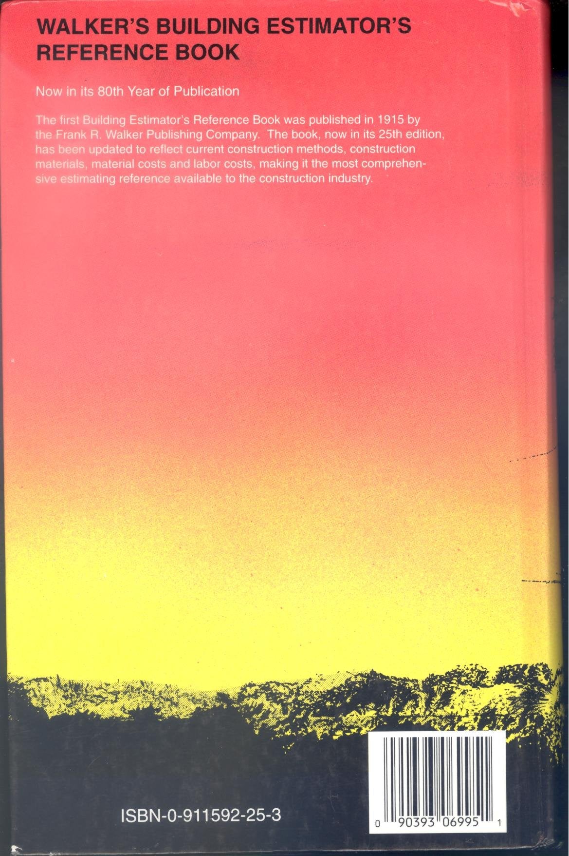 Frank R. Walker's Building Estimator's Reference Book,Used