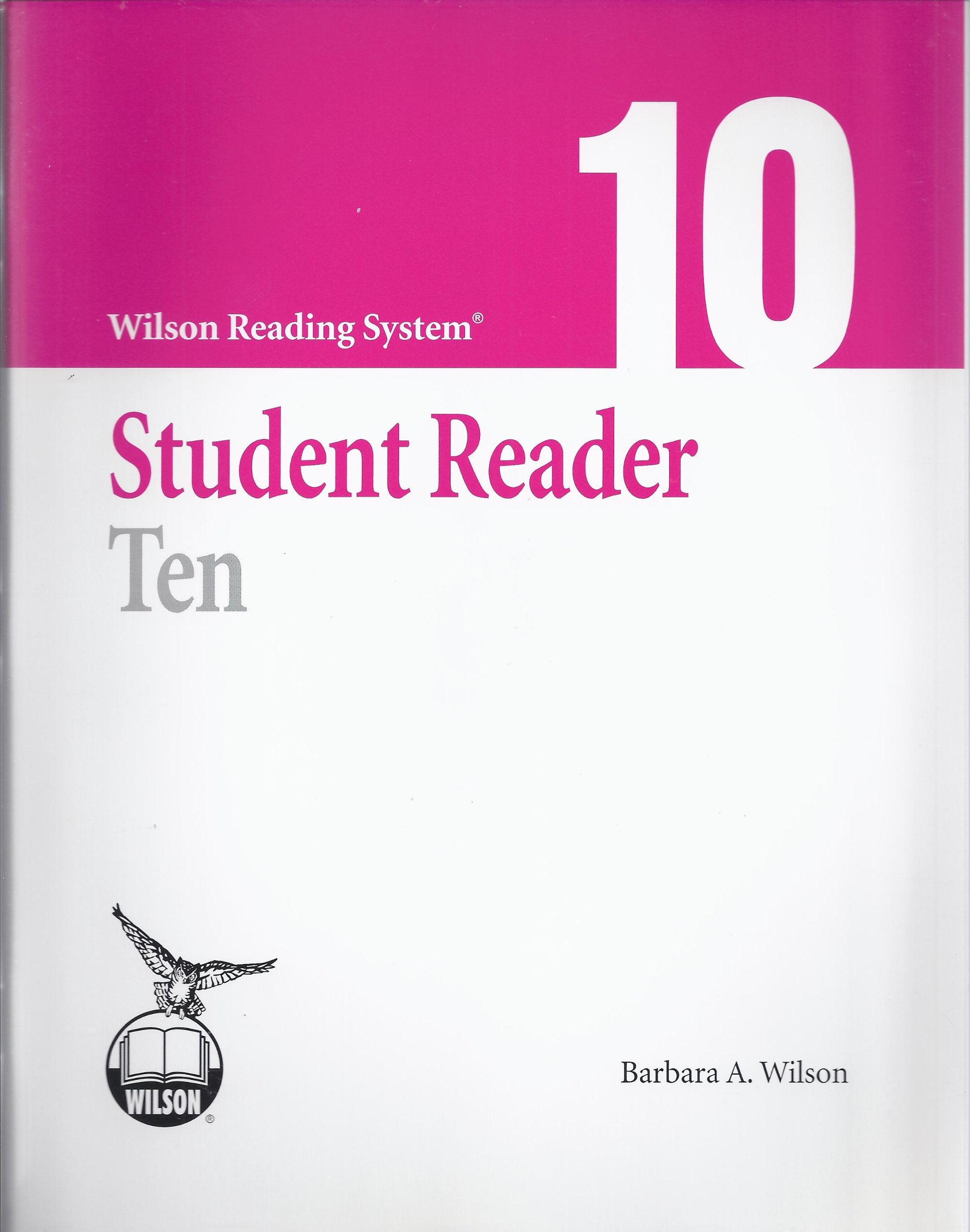 Wilson Reading System  Student Reader Ten (10)  Third Edition,Used