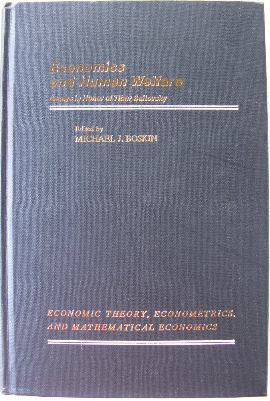 Economics and human welfare: Essays in honor of Tibor Scitovsky (Economic theory, econometrics, and mathematical economics),Used