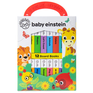 Baby Einstein  My First Library Board Book Block 12Book Set  First Words, Alphabet, Numbers, and More!  PI Kids