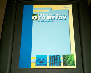 Student Activities In Geometry For Christian Schools,Used