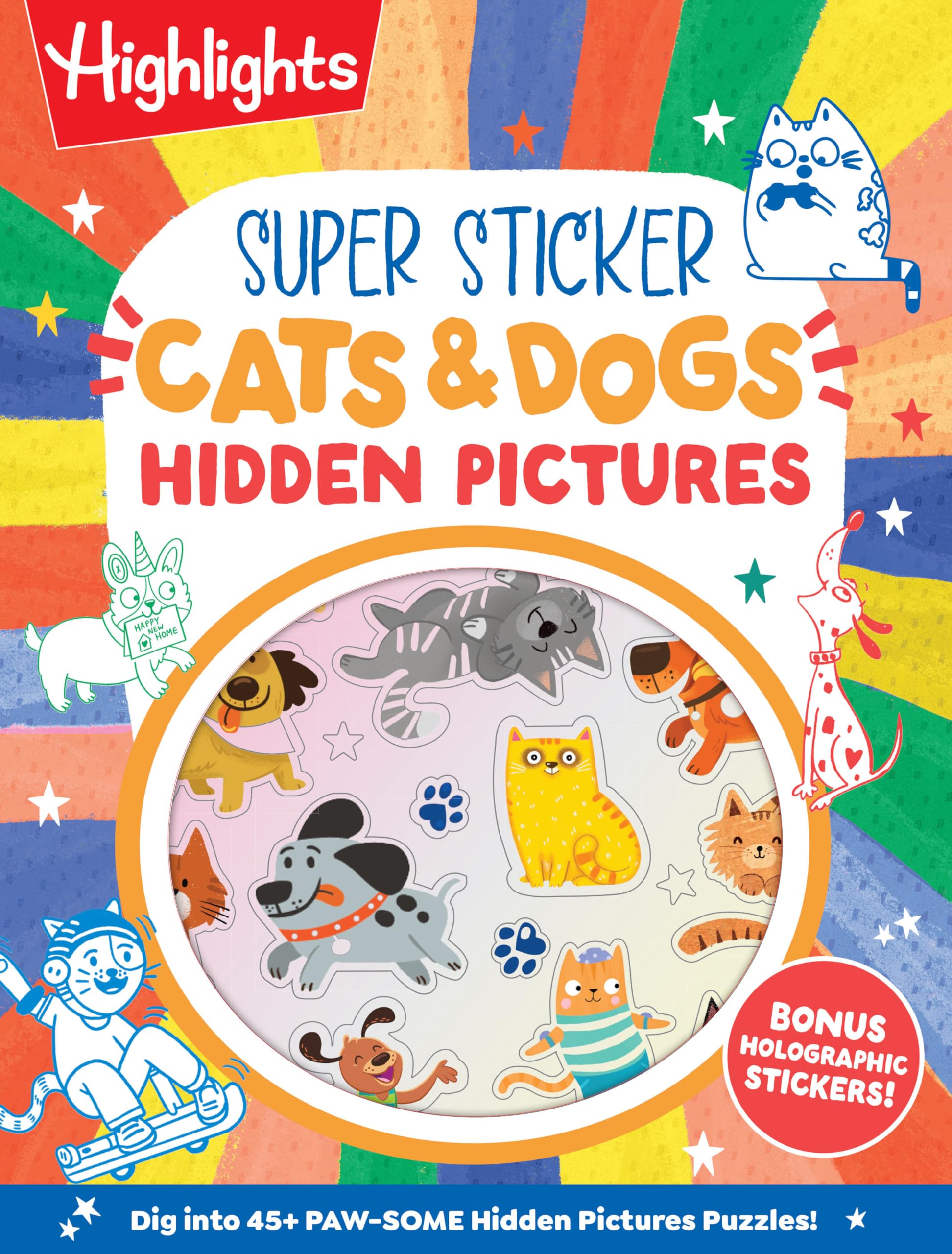 Super Sticker Cats & Dogs Hidden Pictures (Hidden Pictures Sticker Books)