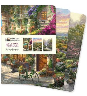 Thomas Kinkade Set Of 3 Midi Notebooks (Midi Notebook Collections)