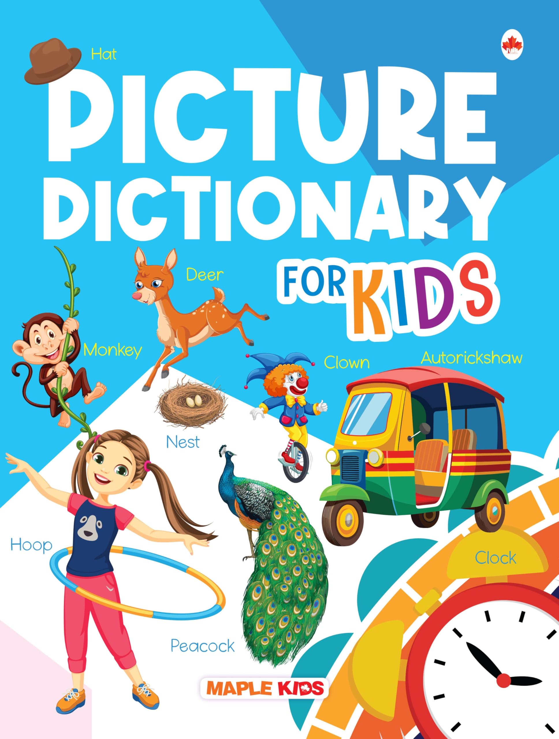 Picture Dictionary For Kids - Words With Images And Meanings - Words For Preschoolers - Vocabulary For Early Learners - Age 1+