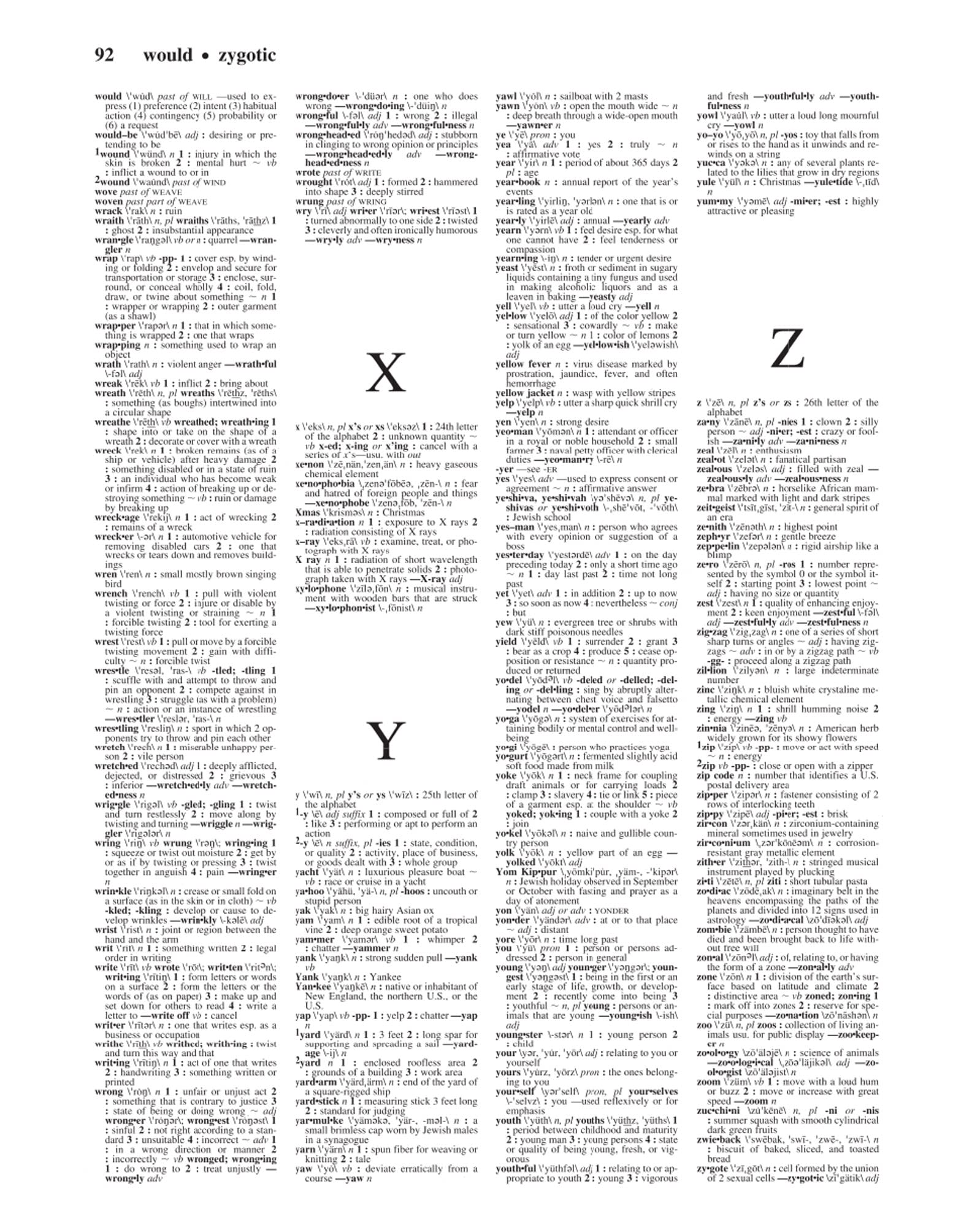 MerriamWebsters Notebook Dictionary,Used