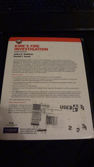 Kirk's Fire Investigation (7th Edition),Used