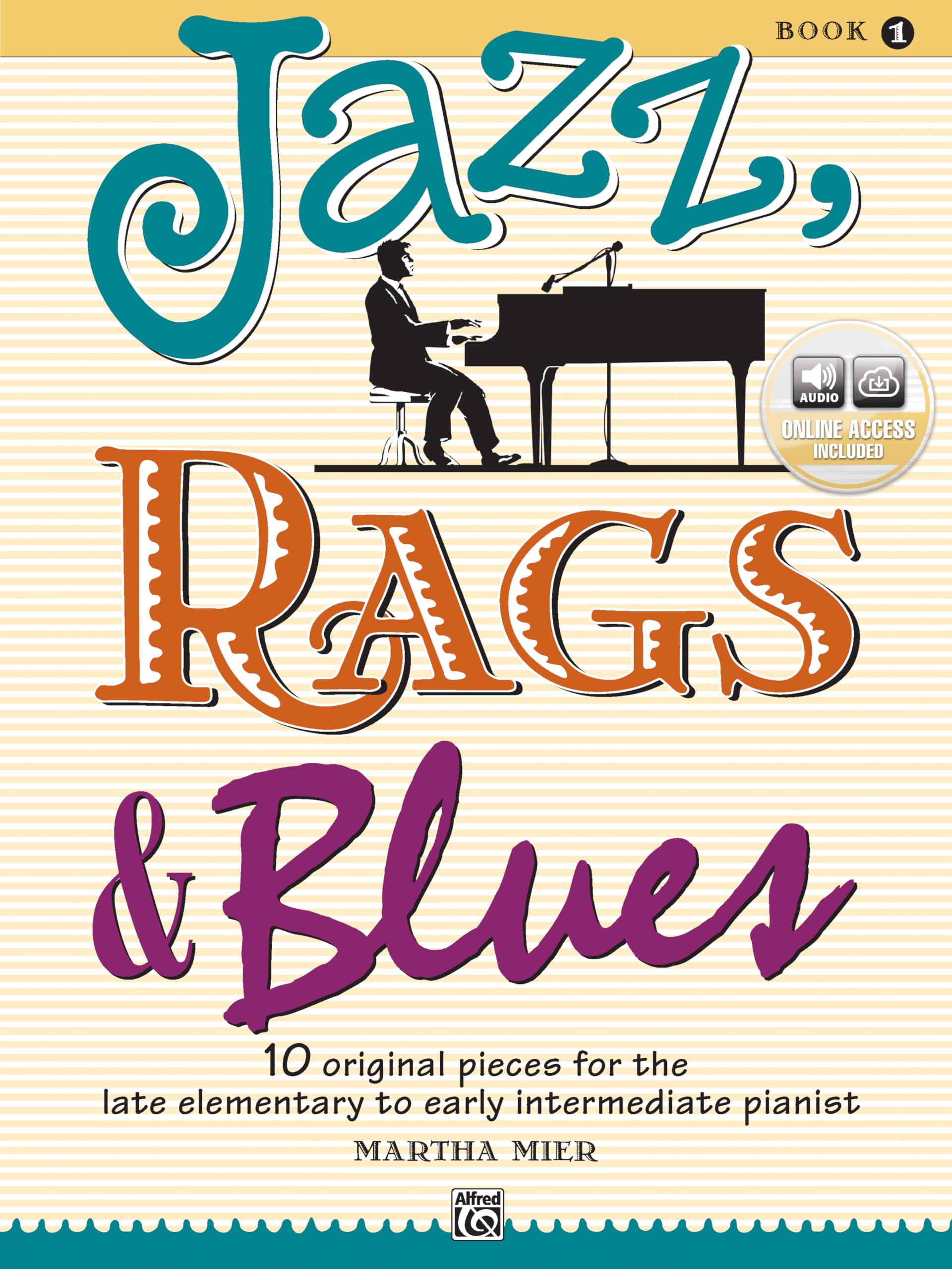 Jazz, Rags & Blues Book 1(Alfred's Basic Piano Library),Used
