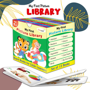 My First Complete Learning Library (Green Edition) : Boxset Of Board Books For Children, Toddler Board Book Set, Early Learning Book Set Of 12 Books