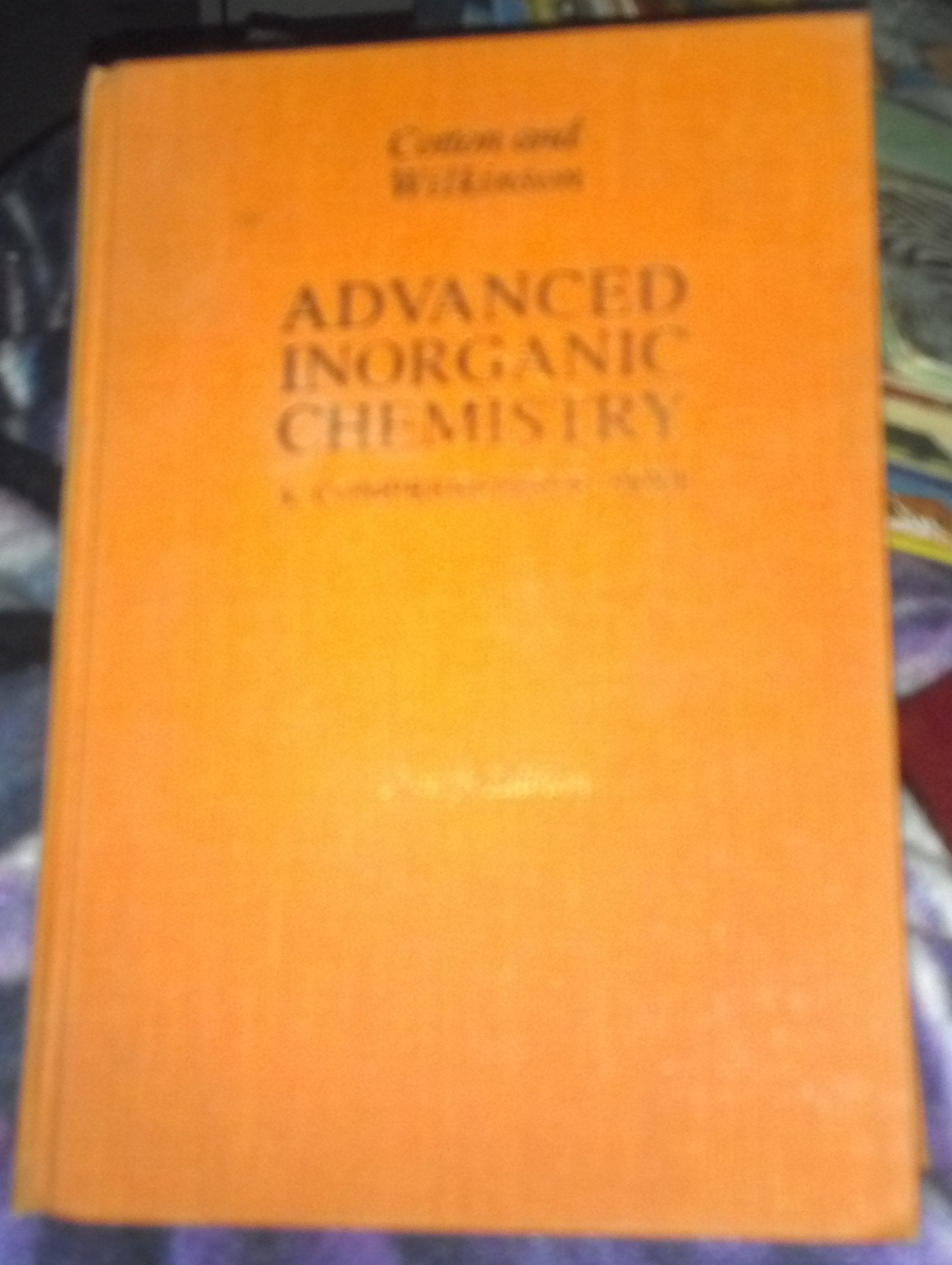 Advanced Inorganic Chemistry: A Comprehensive Text-new