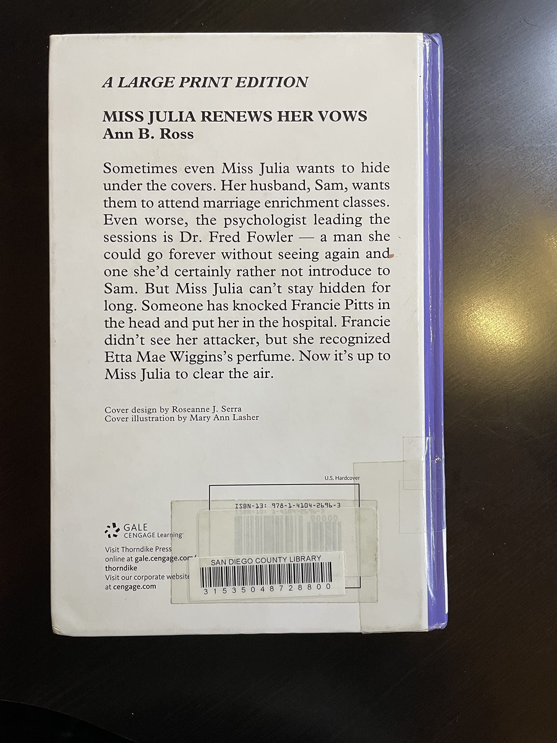 Miss Julia Renews Her Vows (Thorndike Press Large Print Core Series),Used