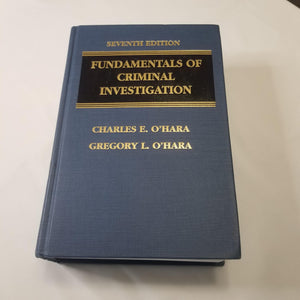 Fundamentals of Criminal Investigation,Used