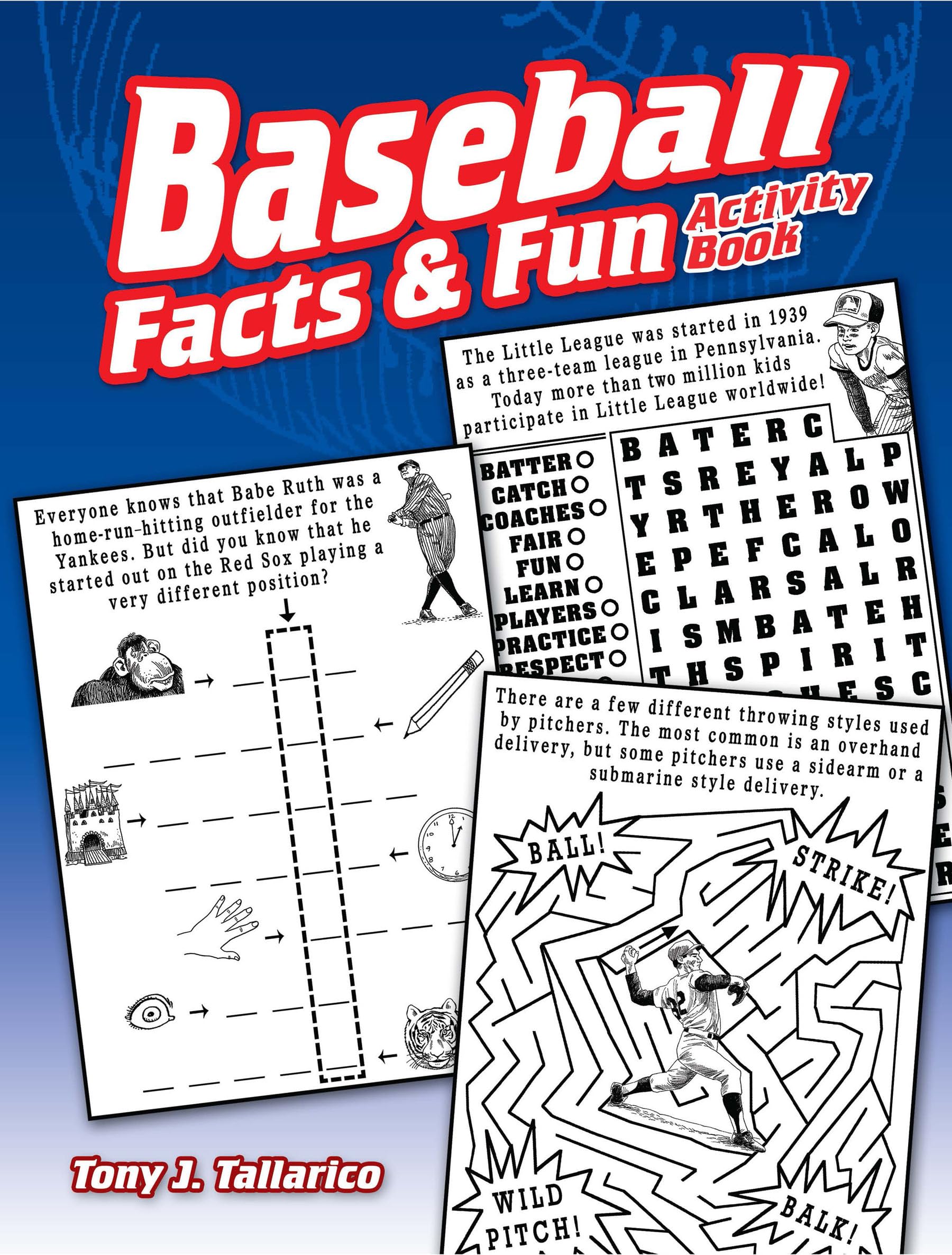 Baseball Facts & Fun Activity Book (Dover Kids Activity Books),Used