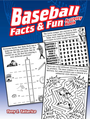 Baseball Facts & Fun Activity Book (Dover Kids Activity Books),Used