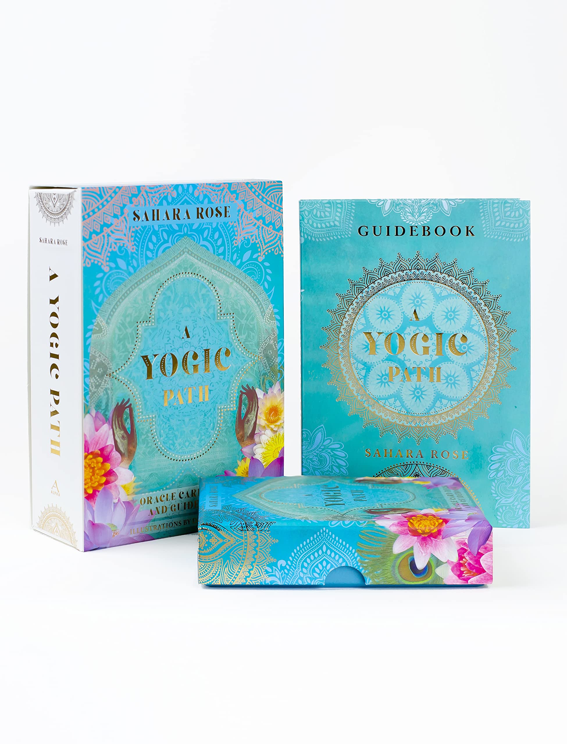 A Yogic Path Oracle Deck and Guidebook (Keepsake Box Set),Used