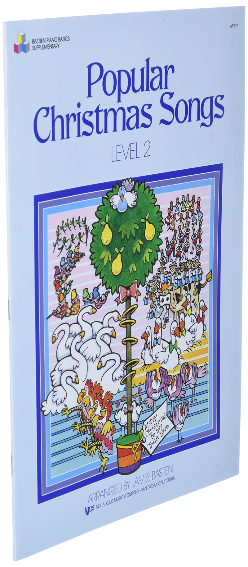 WP222  Popular Christmas Songs Level 2  Bastien,Used