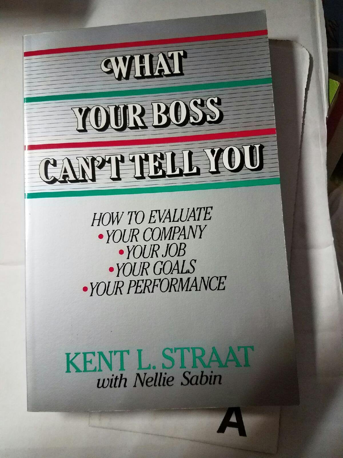 What Your Boss Can'T Tell You: How To Evaluate, Your Company, Your Job, Your Goals, Your Performance,Used