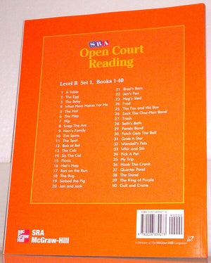 Open Court Reading Decodable Takehome Books: Level B, Set 1, Books 140,New