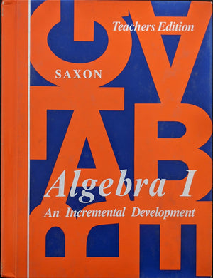 Algebra I: An Incremental Development,Used