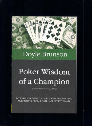 Poker Wisdom of a Champion,Used