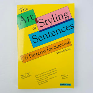 The Art of Styling Sentences: 20 Patterns for Success,Used