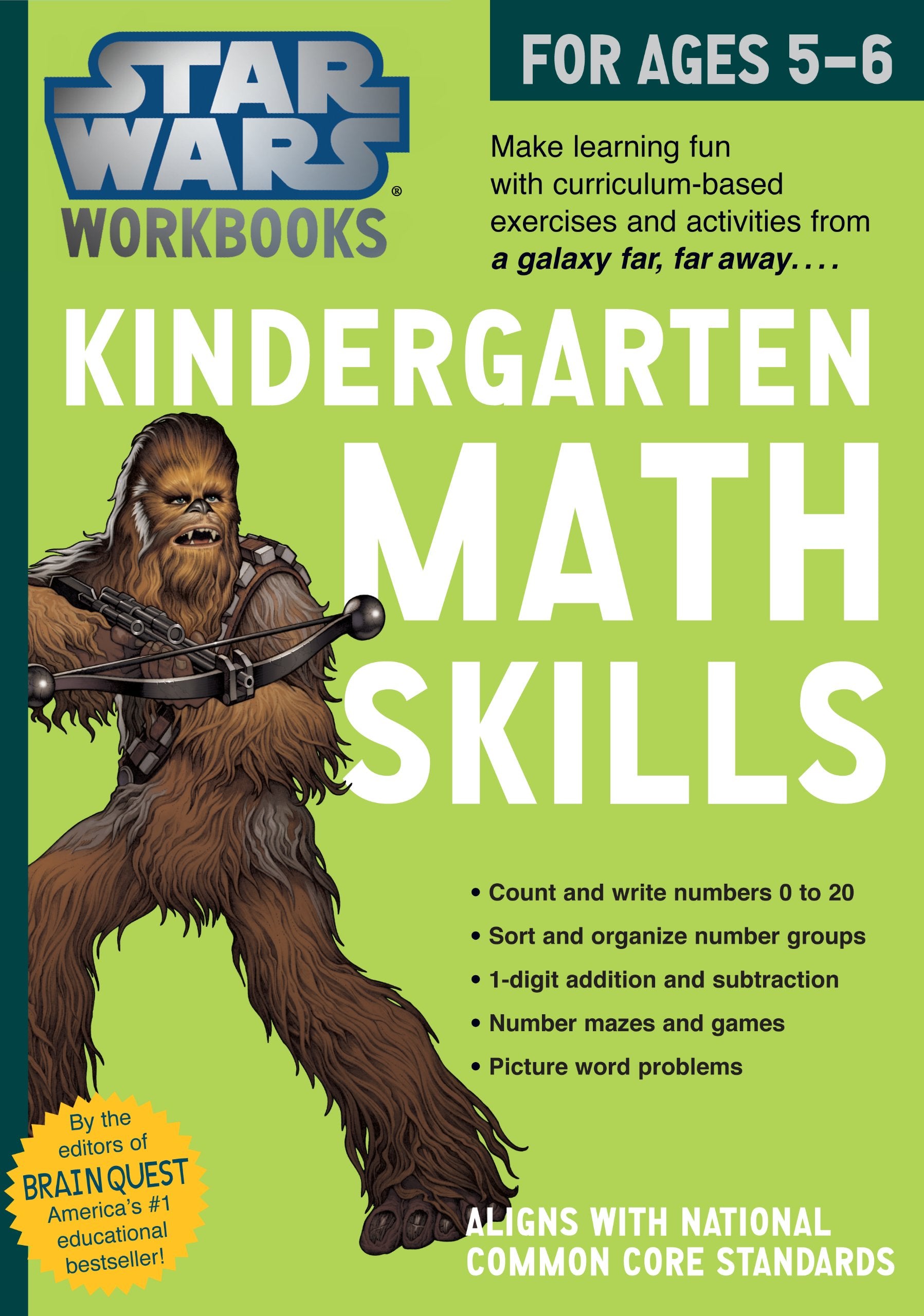 Star Wars Workbook: Kindergarten Math Skills (Star Wars Workbooks),Used
