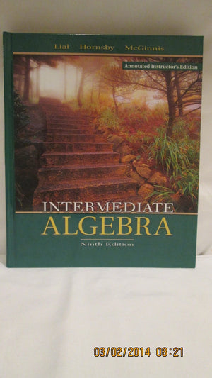 Intermediate Algebra  Annotated Instructor's Edition,Used