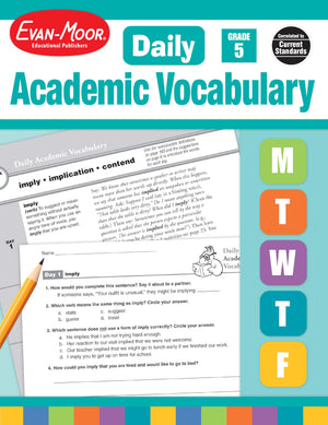 Daily Academic Vocabulary, Grade 5 Teacher Edition,Used