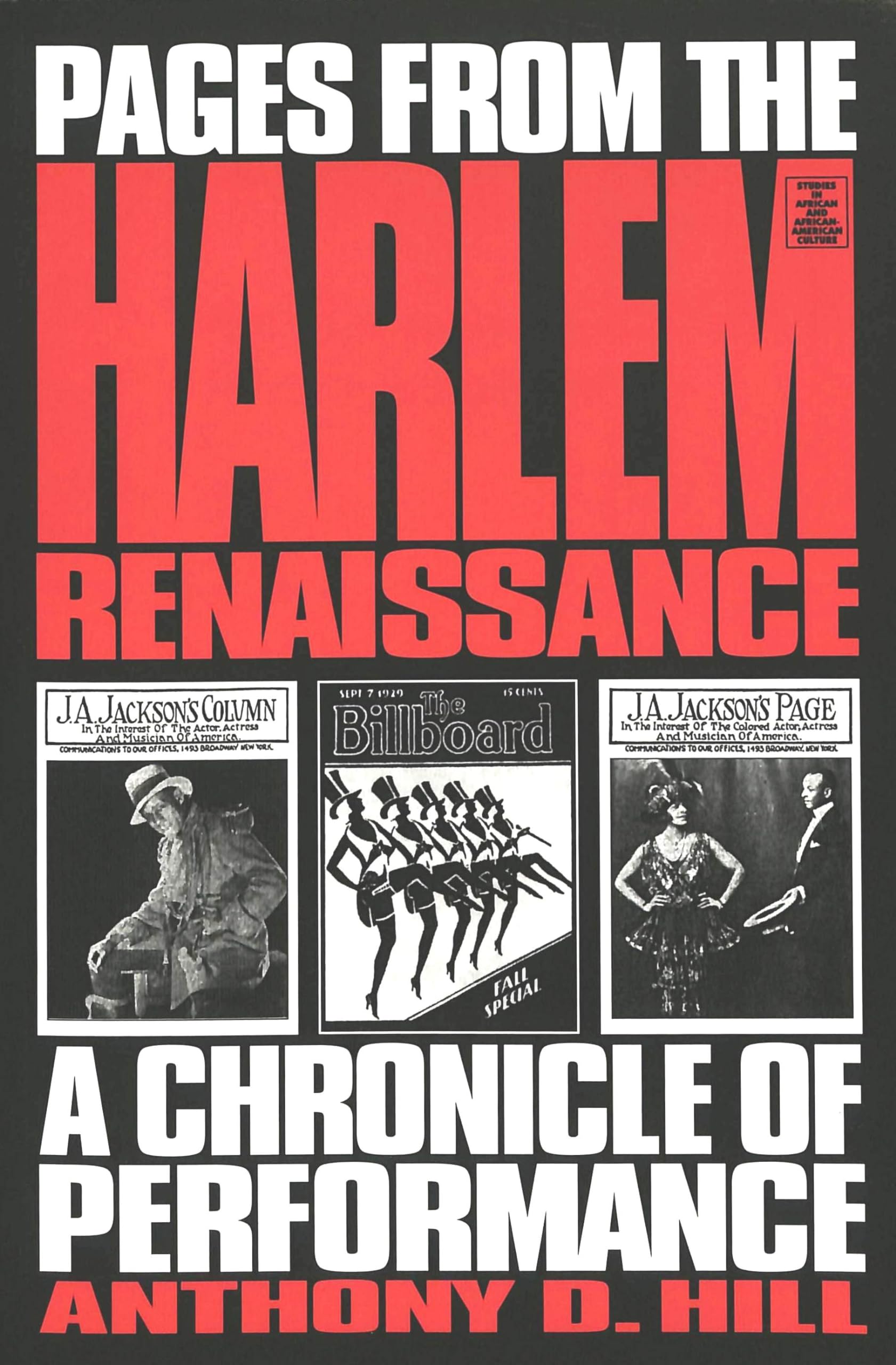 Pages from the Harlem Renaissance: A Chronicle of Performance (Studies in African and AfricanAmerican Culture, Vol. 6),Used