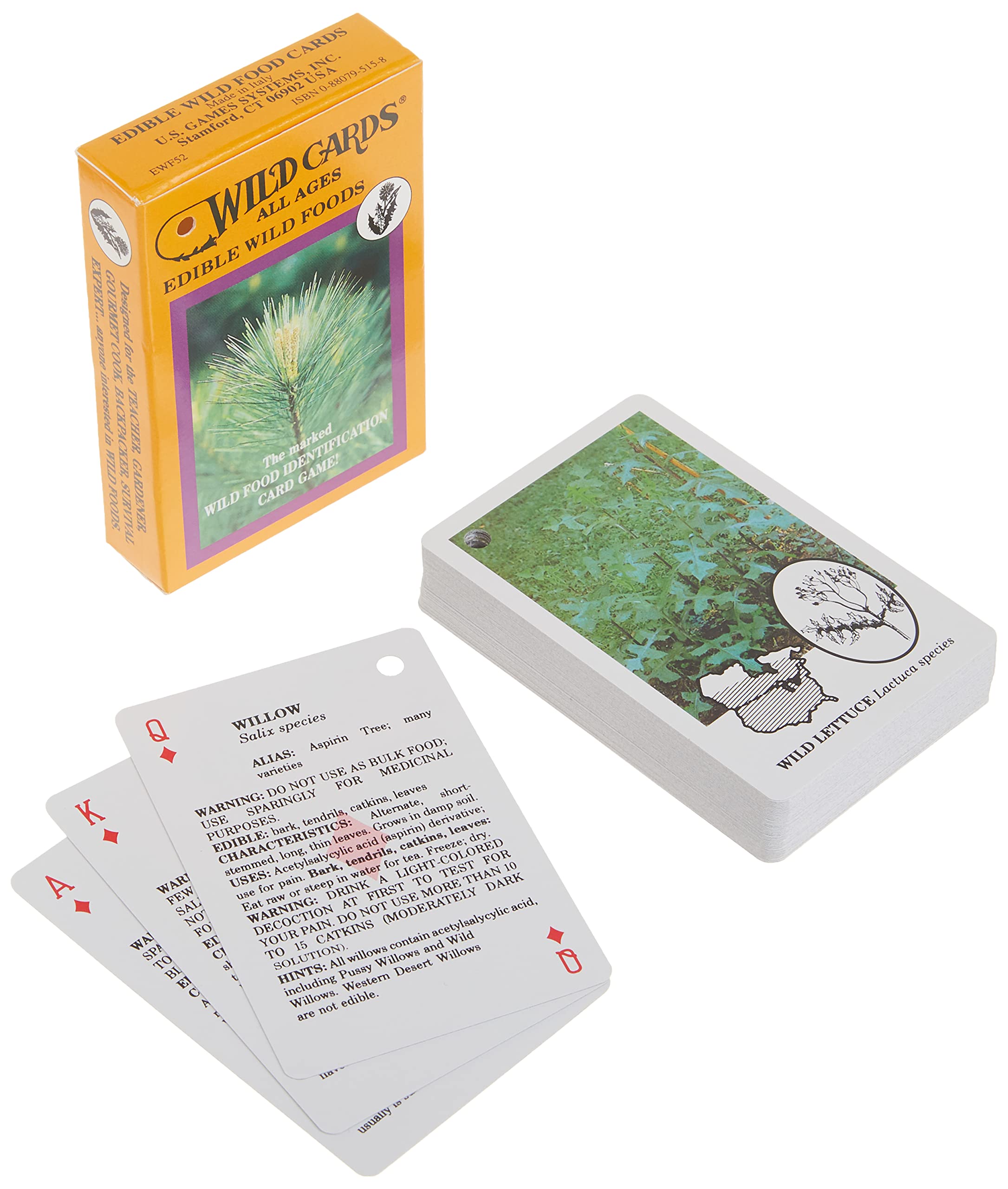 Edible Wild Foods Playing Cards (All Ages),Used