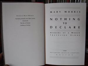 Nothing to Declare: Memoirs of a Woman Traveling Alone,Used