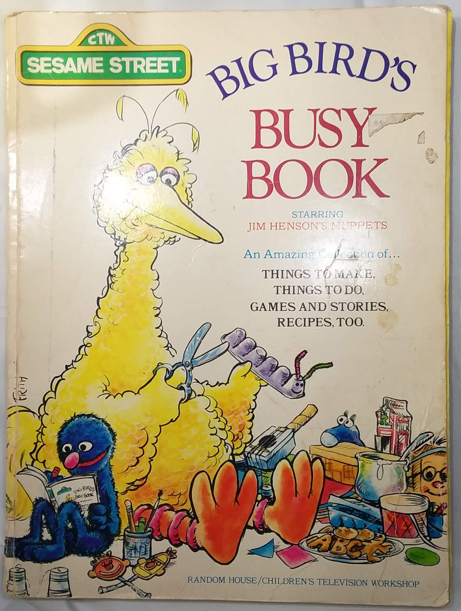 Big Bird's Busy Book Starring Jim Henson's Muppets,Used