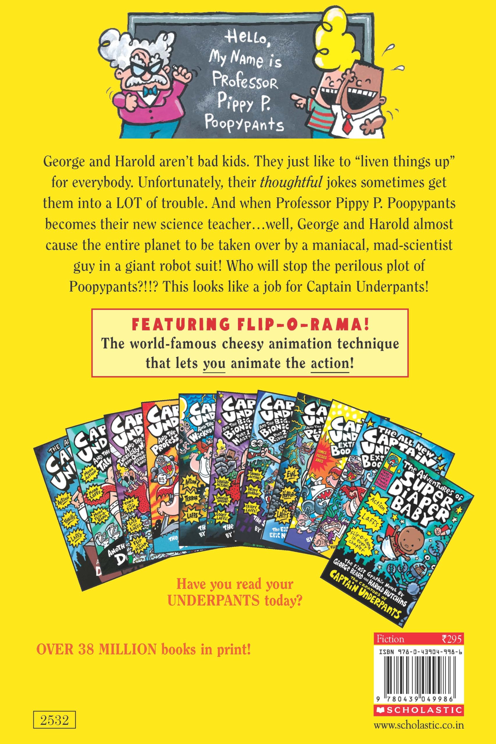 Captain Underpants And The Perilous Plot Of Professor Poopypants-used