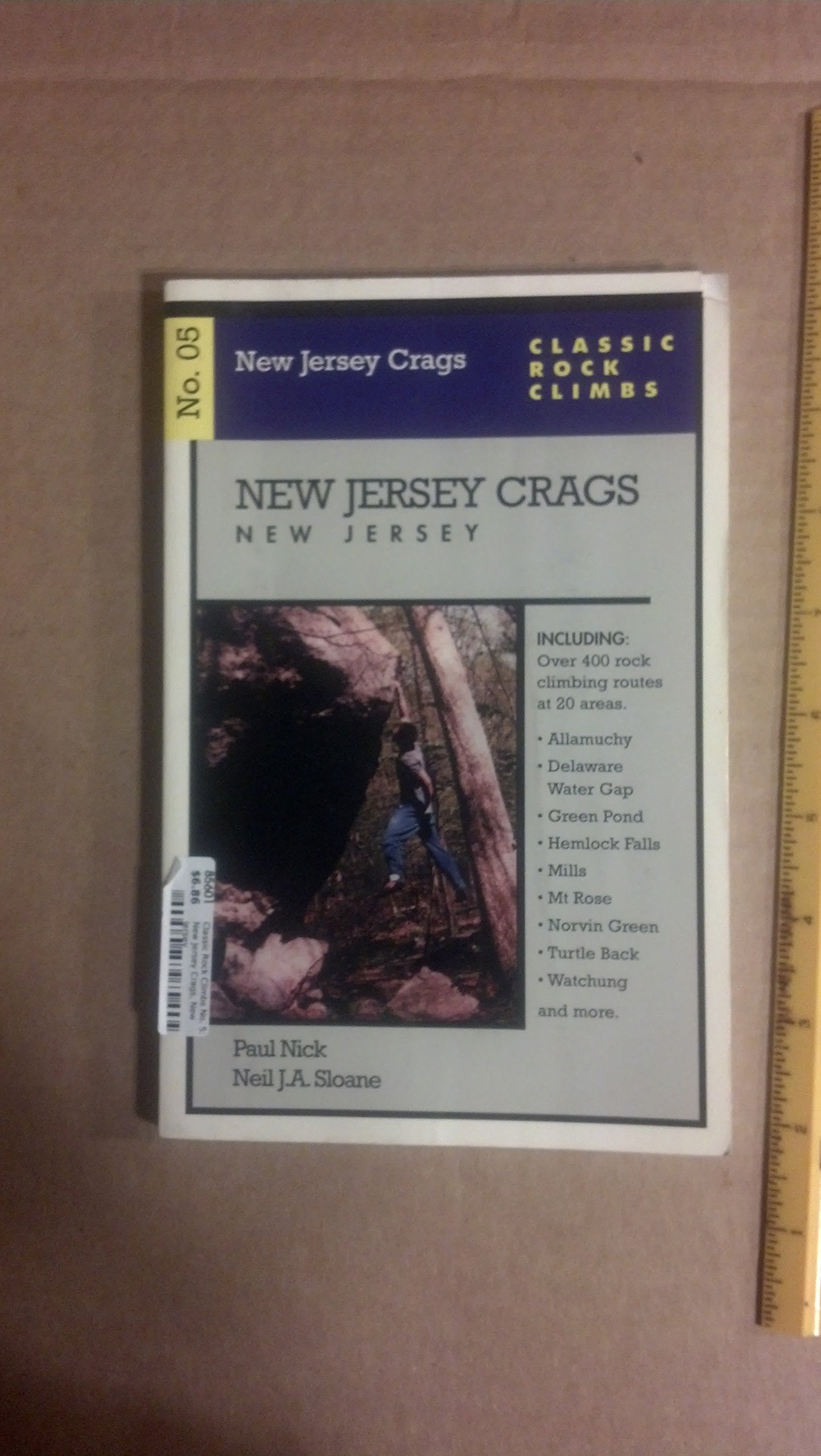 Classic Rock Climbs No. 5: New Jersey Crags, New Jersey,Used