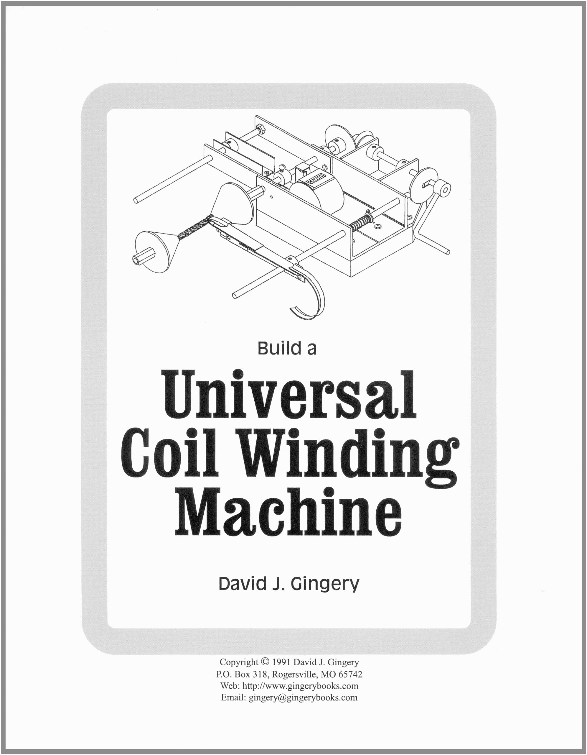 Build A Universal Coil Winding Machine-used