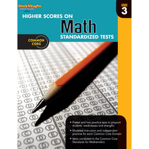 Higher Scores on Standardized Tests for Math Grade 3 (Steck Vaughn),Used