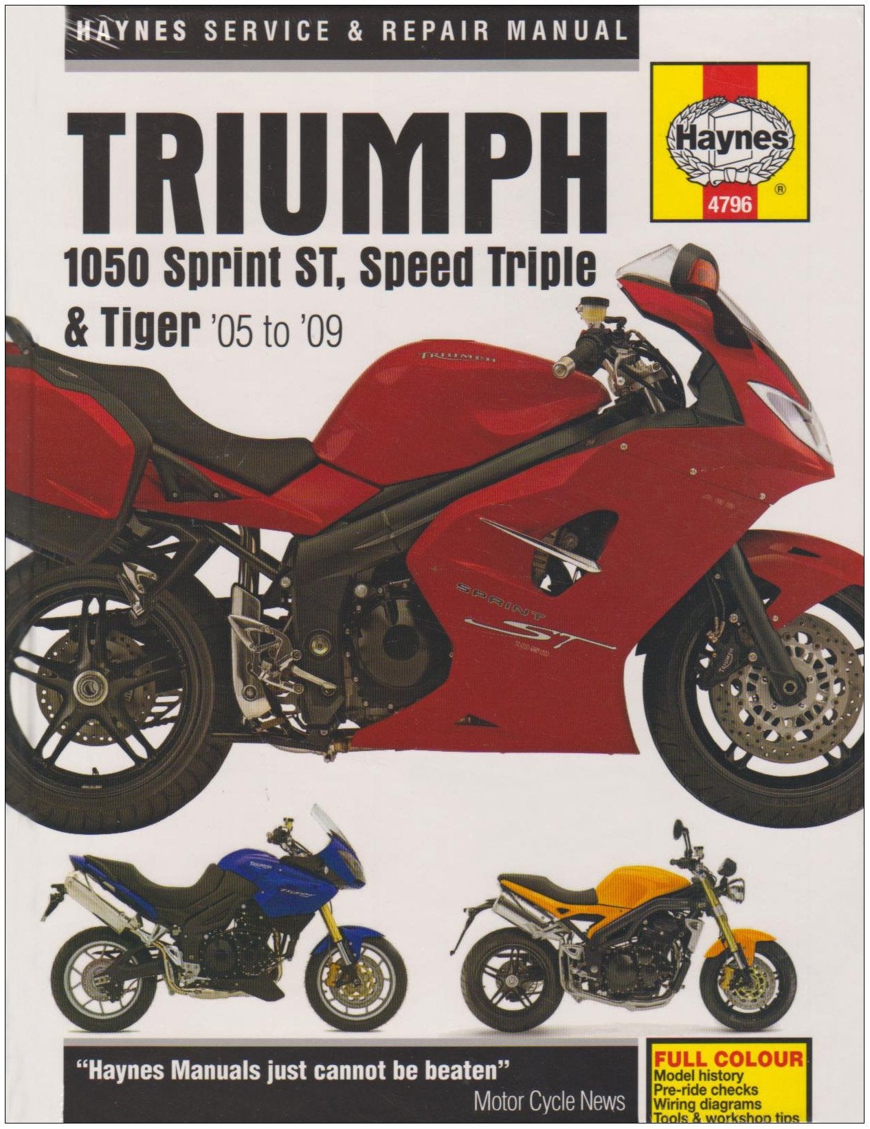 Triumph 1050 Service and Repair Manual: 2004 to 2009 (Haynes Service and Repair Manuals),Used