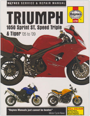 Triumph 1050 Service and Repair Manual: 2004 to 2009 (Haynes Service and Repair Manuals),Used
