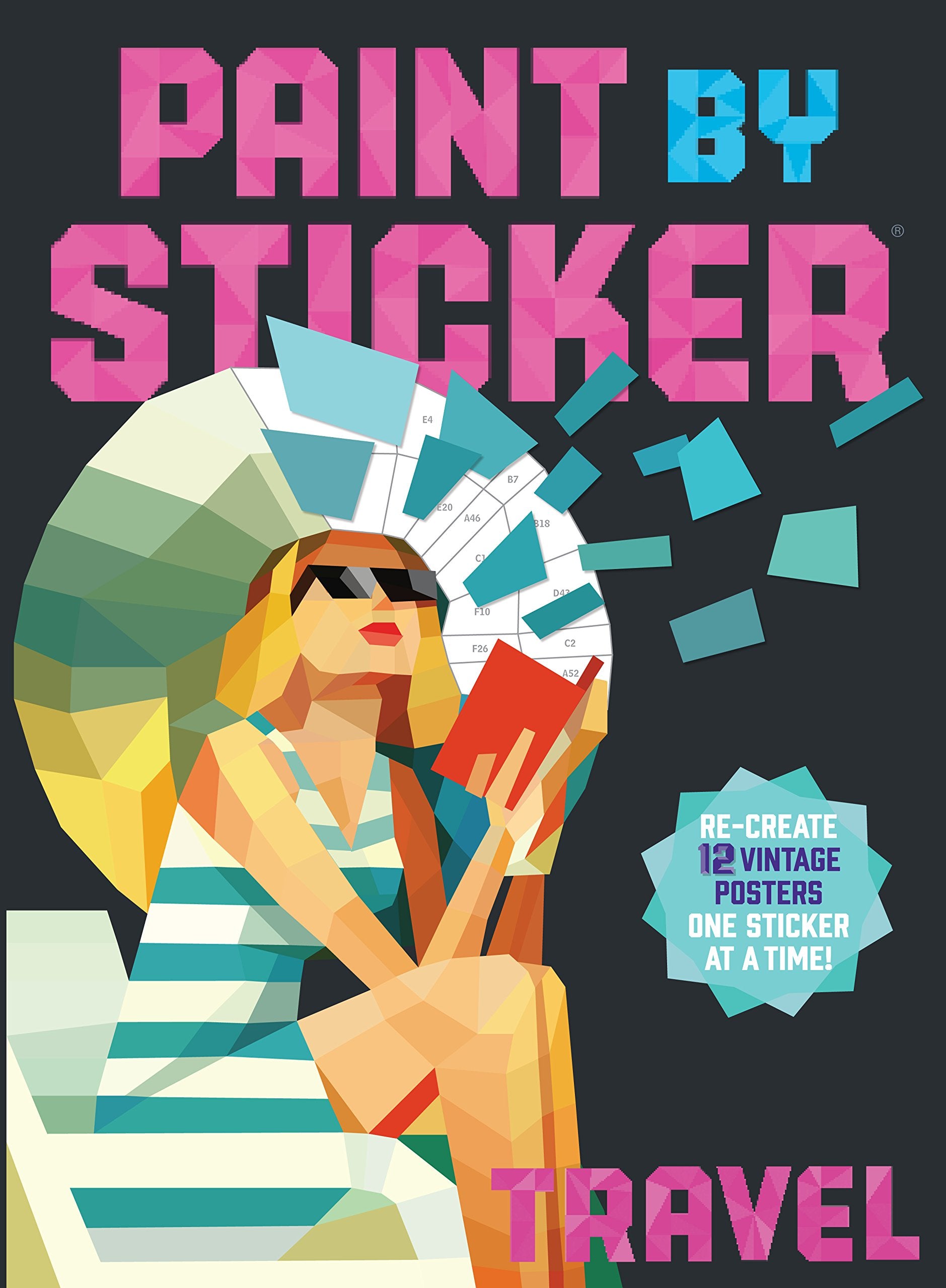 Paint by Sticker: Travel: Recreate 12 Vintage Posters One Sticker at a Time!,Used