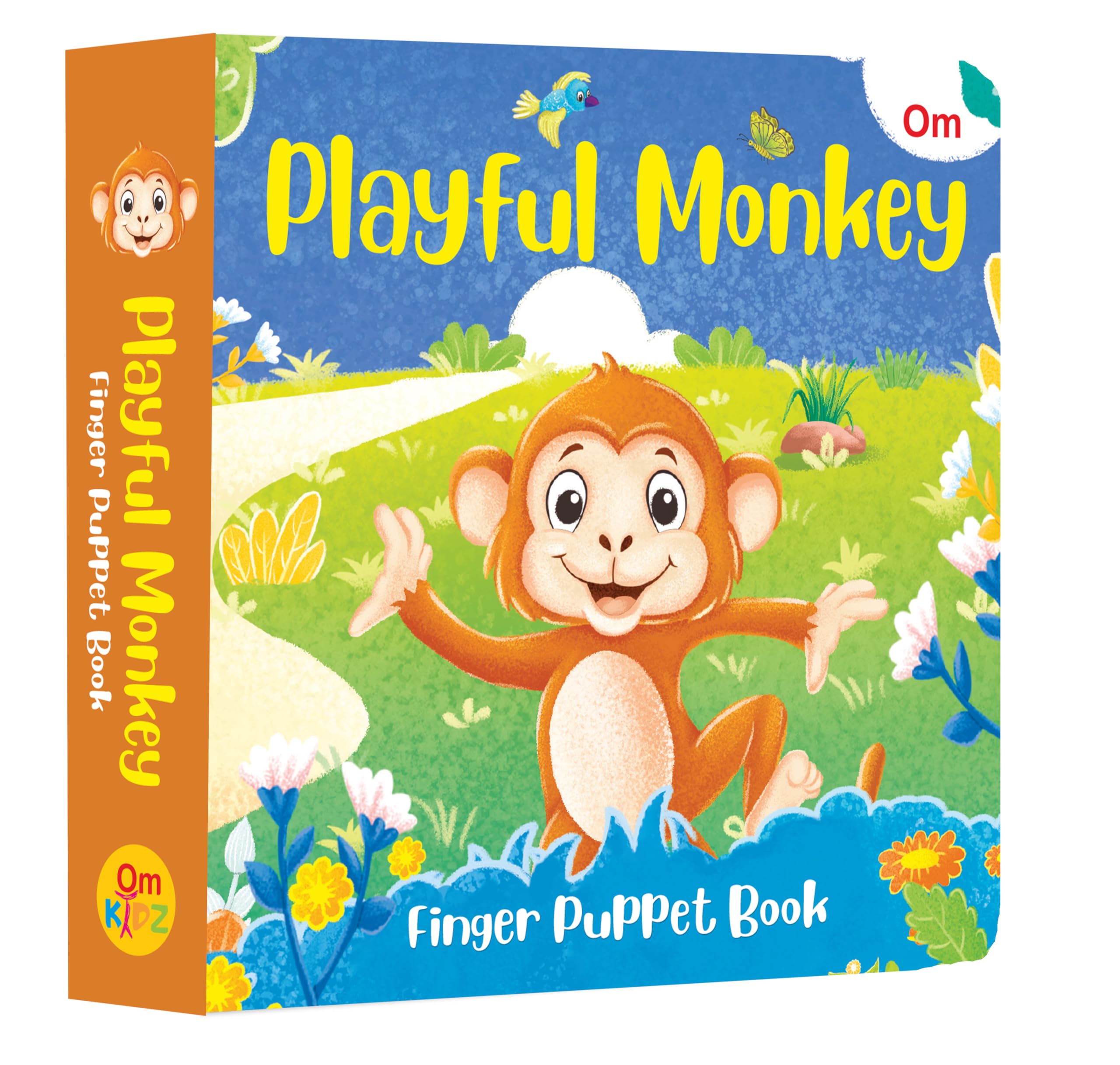 Playful Monkey Finger Puppet Book - Fun Activities Board Books For Kids  Picture Book