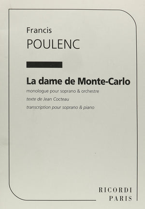La Dame De Monte Carlo: Vocal Score,Used