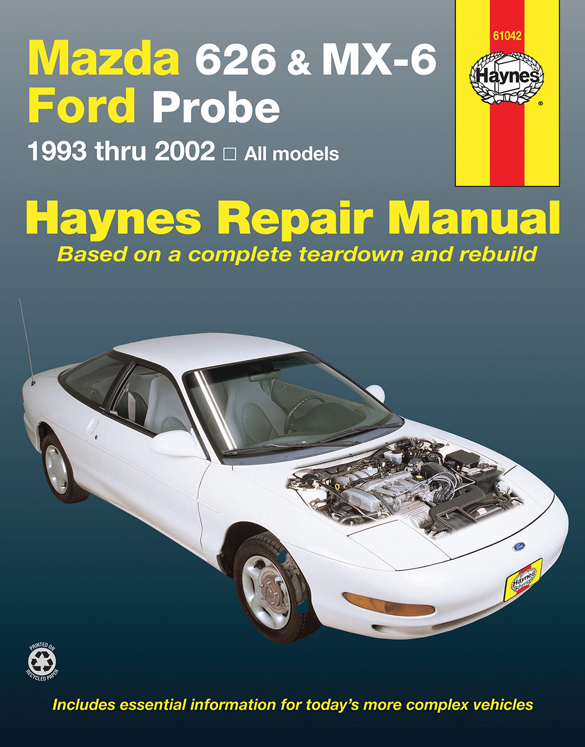 Mazda 626, MX6 & Ford Probe (9302) Haynes Repair Manual (USA) (Paperback),Used