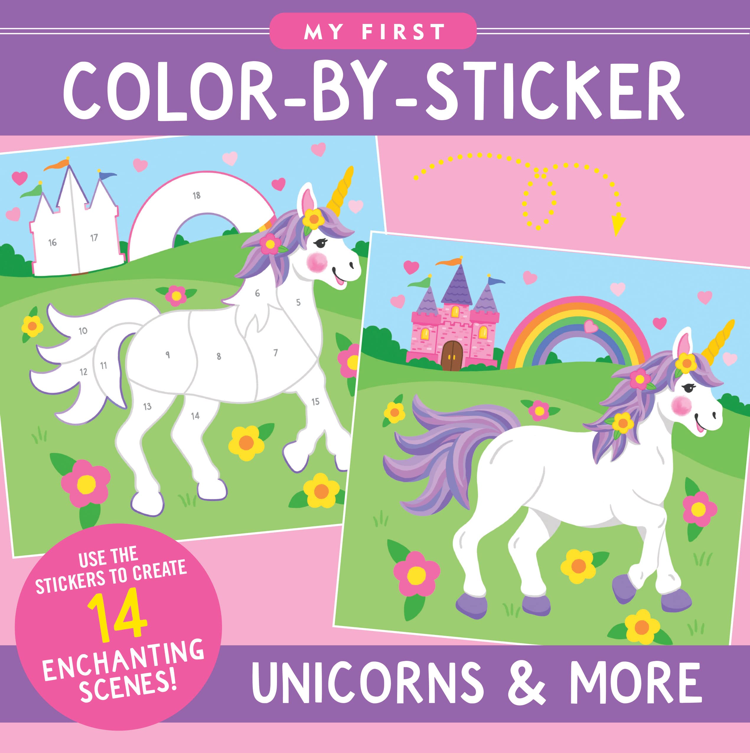 My First ColorbySticker Book  Unicorns & More