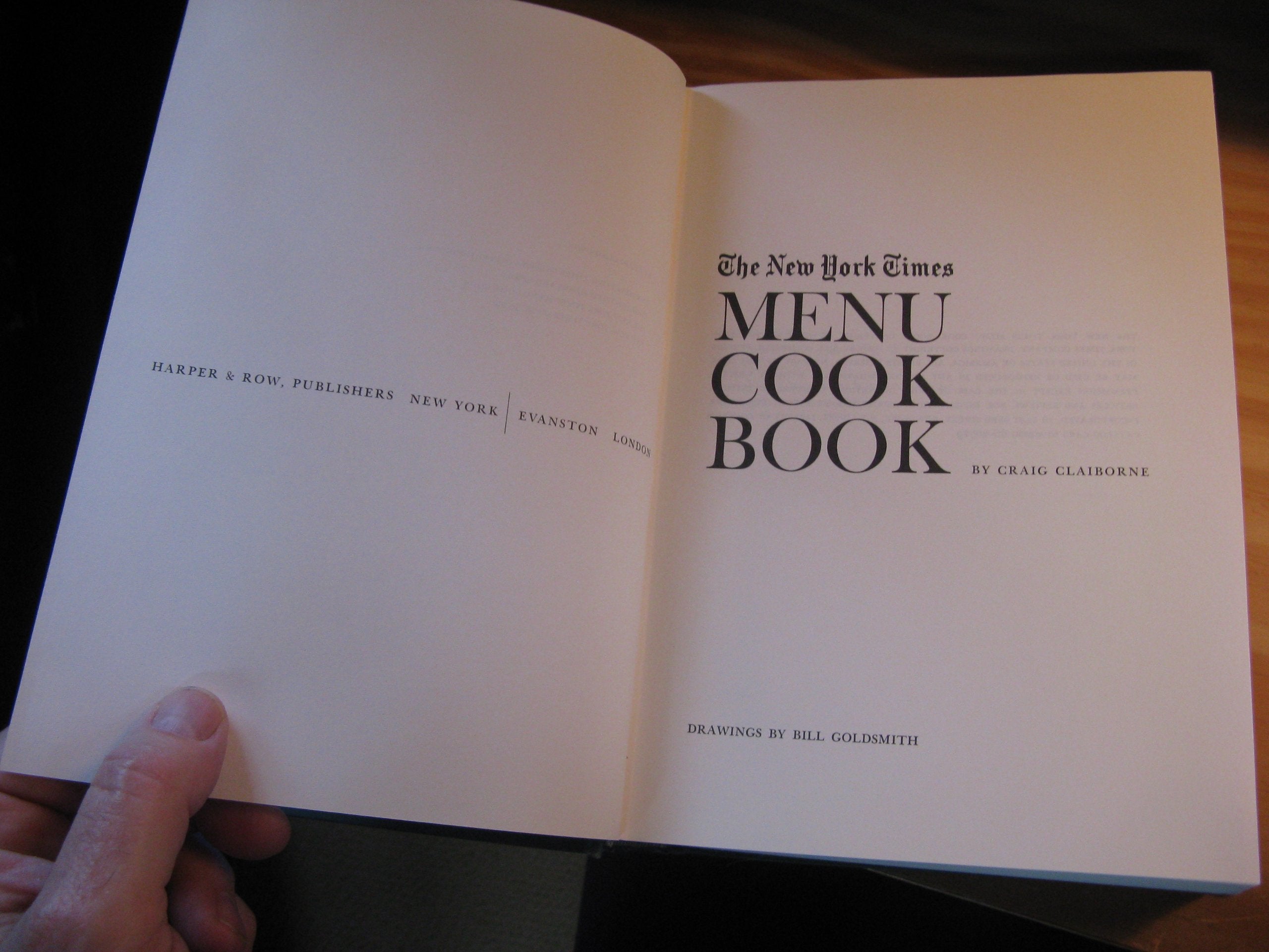 New York Times Menu Cook Book,New